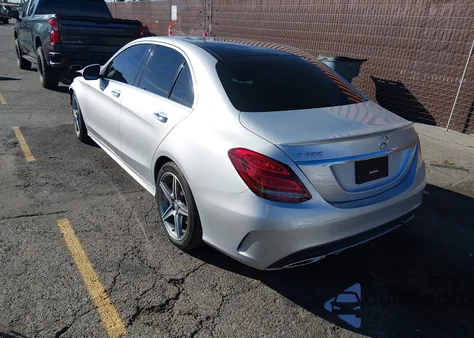 2015 Mercedes-Benz C 300 Sport from USA, damaged, VIN 55SWF4JB8FU095769
